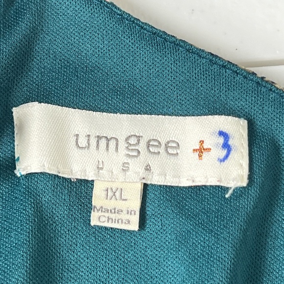 UMGEE+ dress 1XL SHOULDER STRAP Print Geometric - Picture 6 of 9
